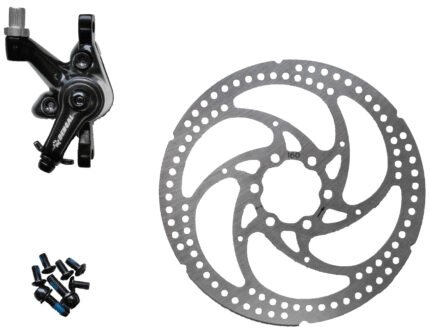 Skivbroms höger Cargobike kaliber+rotor mekanisk 160mm 6-bult