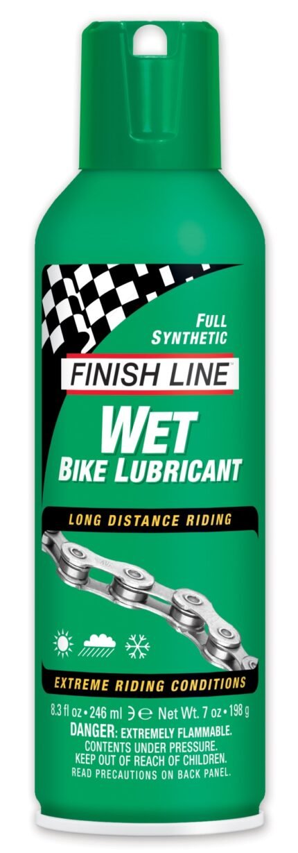 Olja Finish Line Wet (Cross country) 240ml spray aerosol Grön